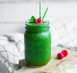 Zomerse frambozen smoothie